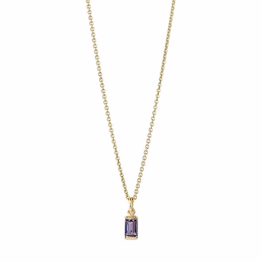 Heiring Square - Hängsmycke med ädelsten